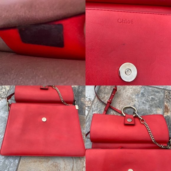 SOLD Chloe Medium Faye Python Crossbody Bag - Picture 9 of 13